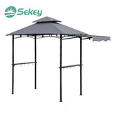 Sekey grill pavilion with folding side panel 235 x 145cm
